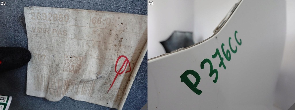 фото №12, Volvo v60 i lift r-design 13-18 kombi бампер + спойлер диффузор задняя 4xpdc