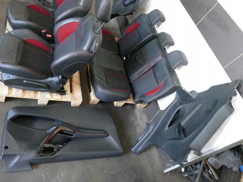 фото №14, Peugeot 208 gti lift сиденье заднее сиденье обшивка комплект