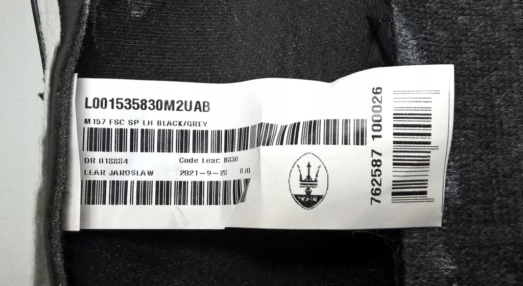 фото №11, Maserati levante lift 2017- обшивка шкіра сидіння сидіння lewego оригінальний номер euro