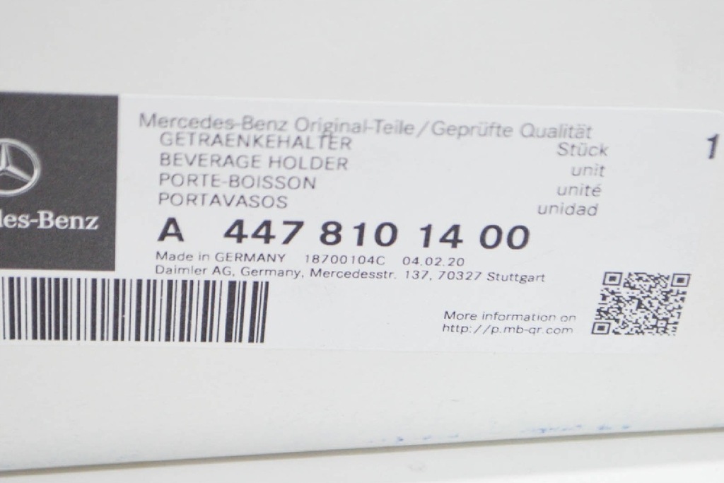 фото №9, Mercedes-benz vito w447 задній кронштейн na чашка a4478101400 новий оригінальний