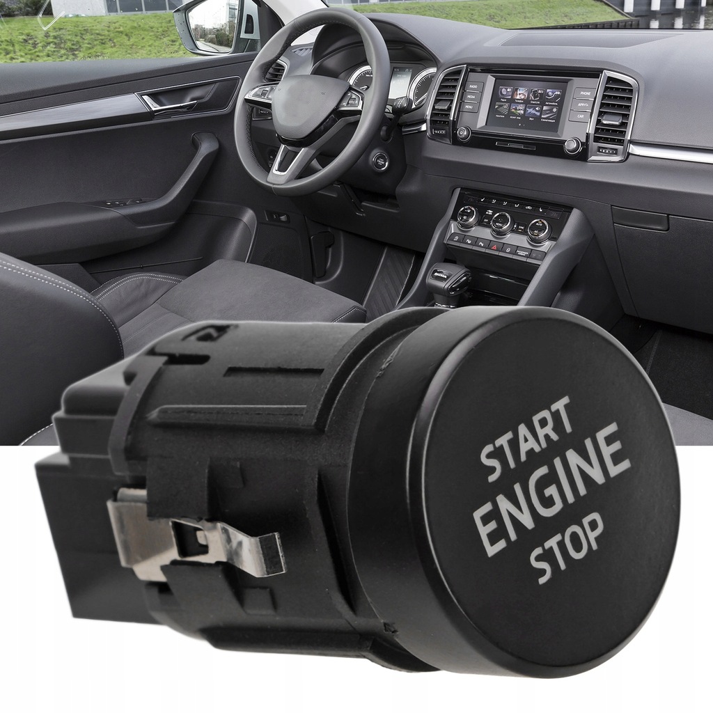 фото №15, Кнопка запуска двигателя стоп skoda karoq