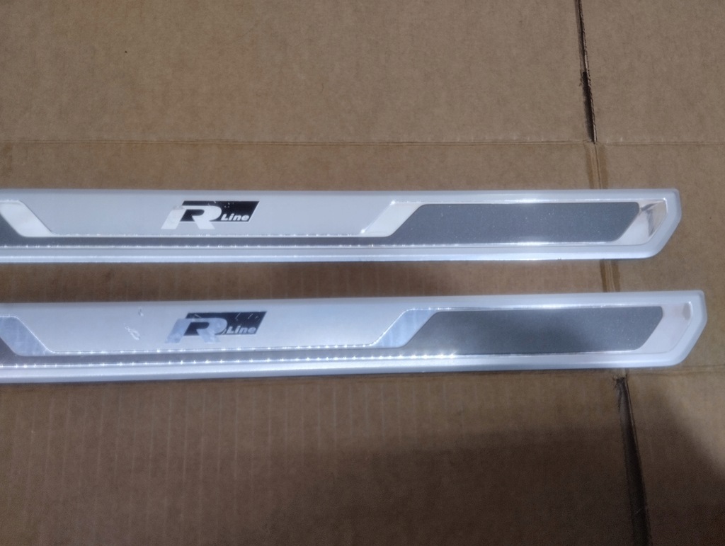 фото №4, Молдинг накладки накладка na порог хром r-line rline vw polo vi 2g kpl,