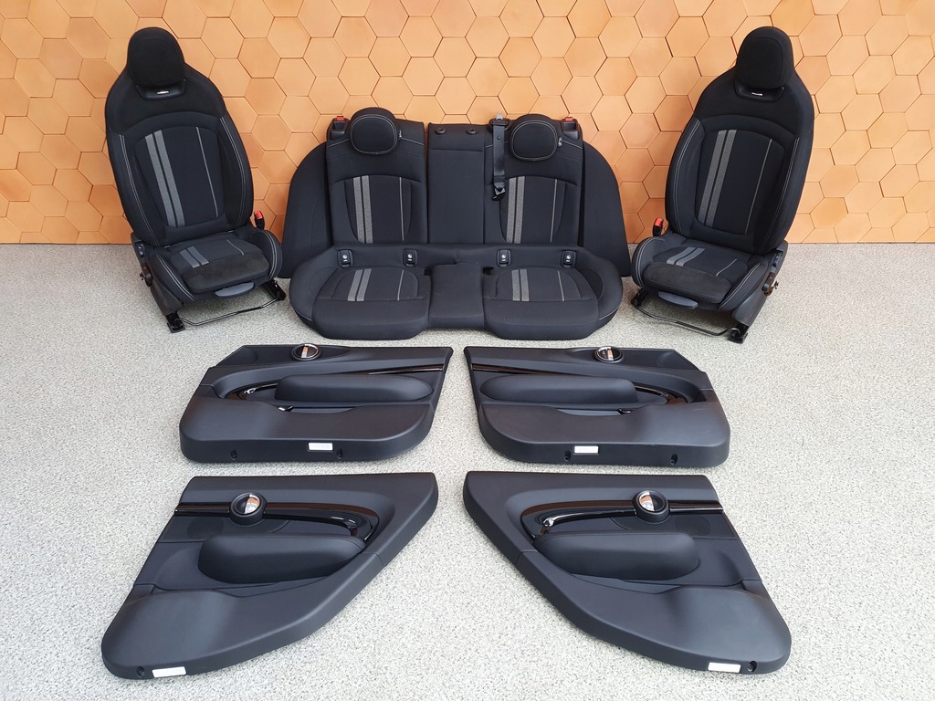 фото №1, Mini f54 clubman jcw sport салон сиденья обшивки карбон black