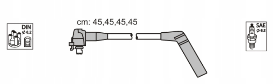 фото №1, Дроти wysokeigo напруги kpl. toyota firmy janmor