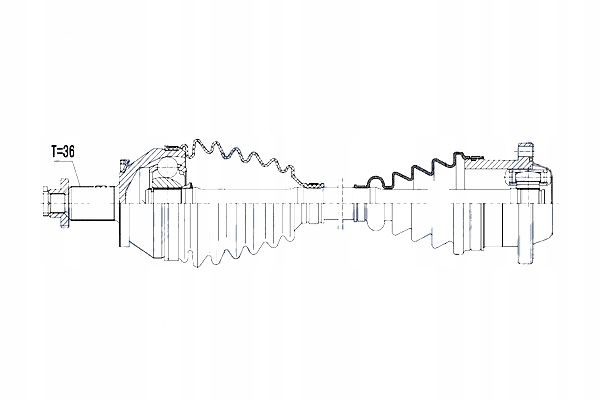 Приводной вал приводная vw skoda seat 1.4i 16v polo 01-08 fabia 1 99-08 ibiza Доставка
