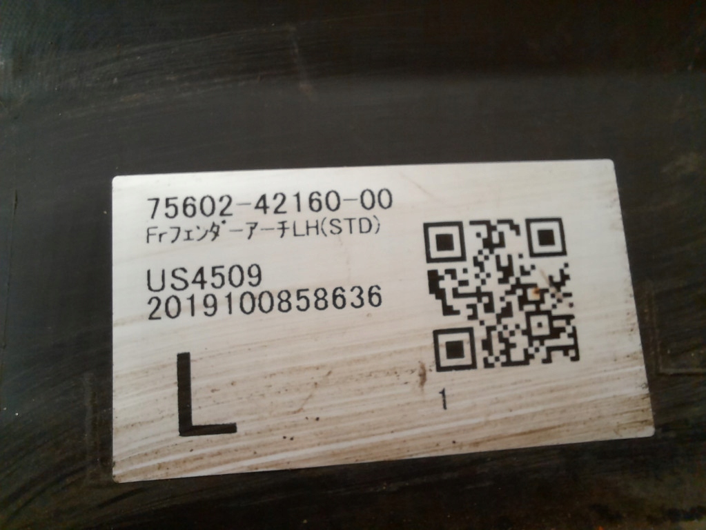 фото №9, Toyota rav 4 v 19- молдинг крила перед лівий 75602-42160-00