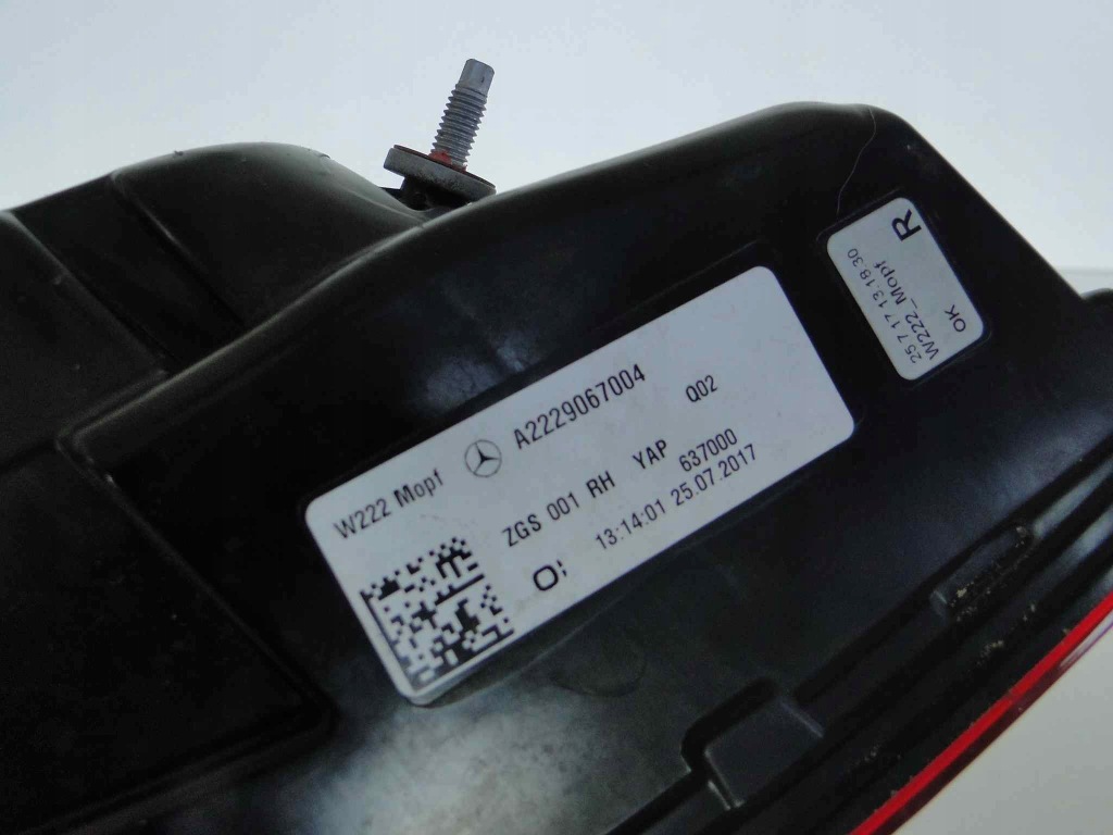 фото №8, Mercedes s klasa w222 222 lift лампа задня права