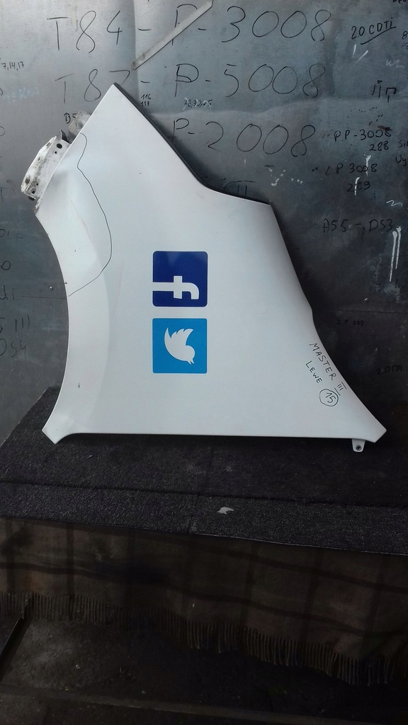 фото №1, Крыло левый перед renault master iii movano b