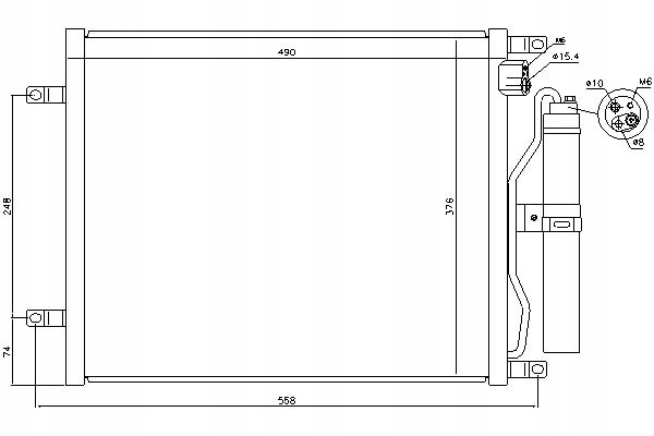 фото №9, Конденсатор радіатор кондиціонера [nissens]