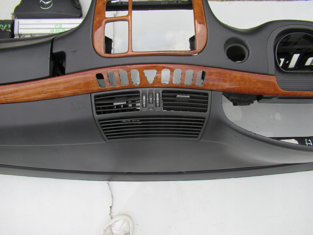 фото №9, Mercedes w220 панель приладів консоль панель приладів ремені подушки безпеки