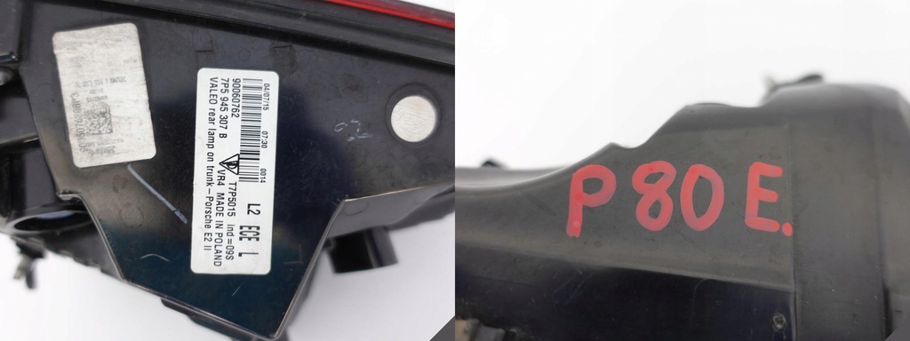 фото №12, Porsche cayenne 7p5 lift 14-18 лампа led багажник