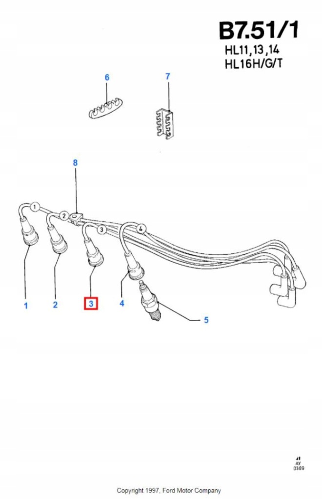 фото №6, Шланг зажигание ford escort orion fiesta
