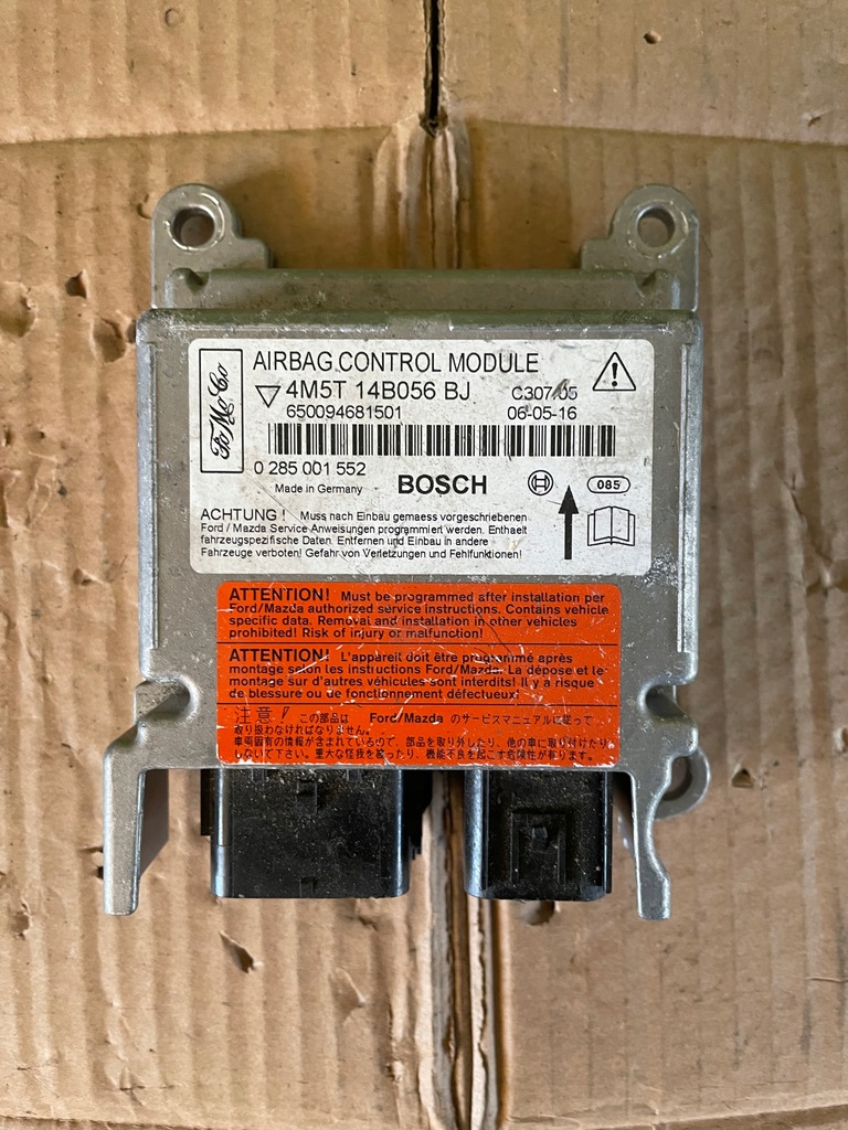 фото №1, Модуль датчик подушка безпеки ford оригінальний номер 4m5t14b056bj
