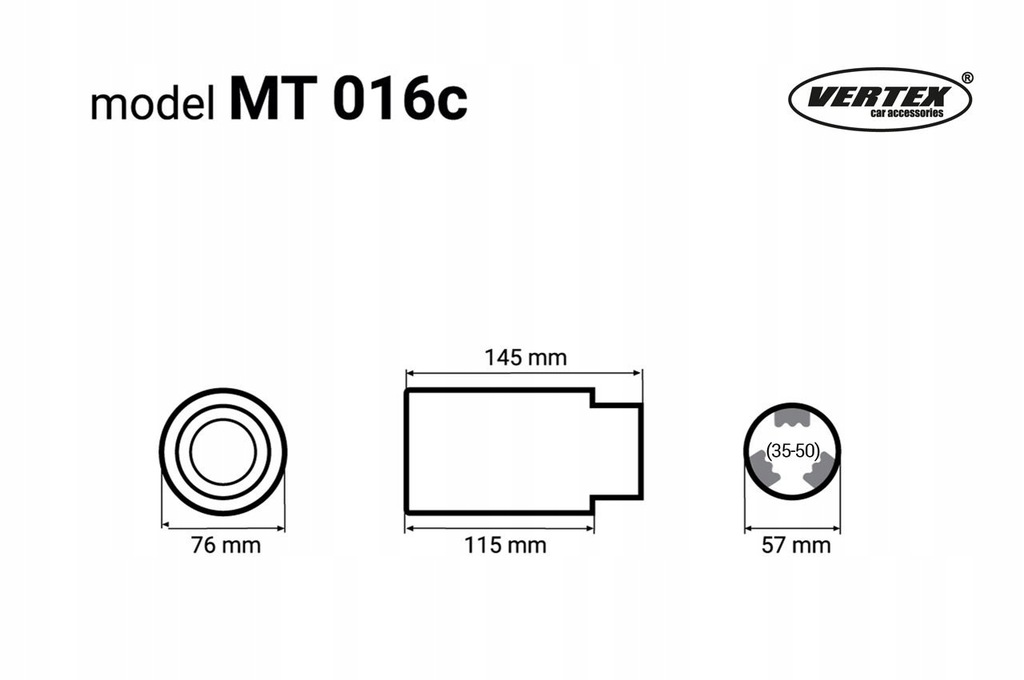 фото №15, Наконечник na гаситель накладка выхлоп глушителя карбон сталь нержавеющая mt 016c