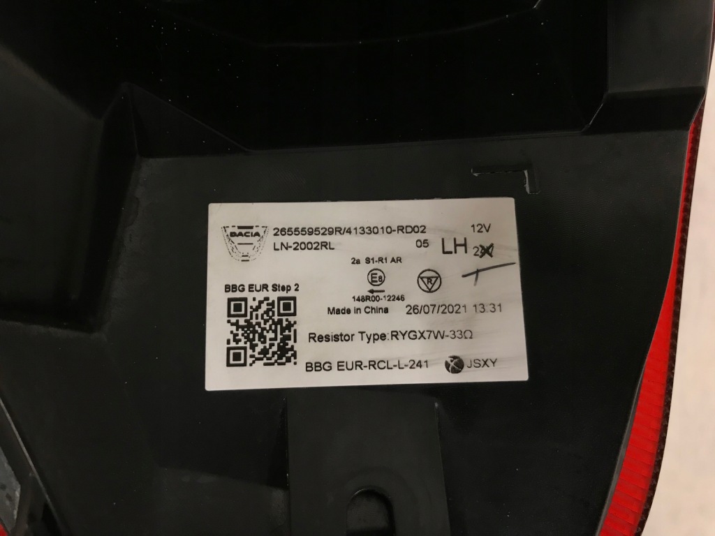 фото №5, Dacia spring лампа задняя левая europa