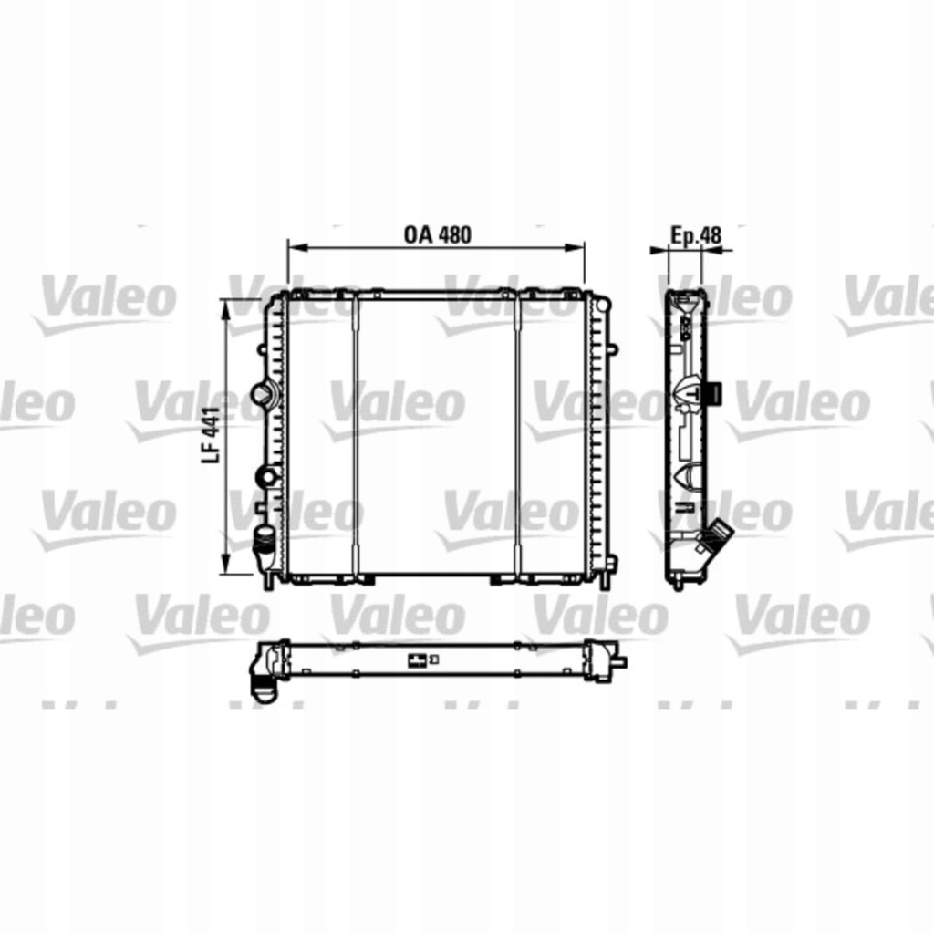 Купить Радиатор воды renault kangoo 97-03 1.5 d 1.9