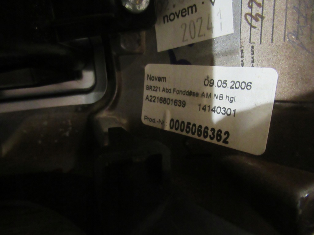 фото №4, Решітка обдув середня mercedes w221 05/13 rok