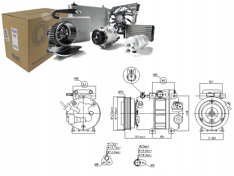 фото №1, Компрессор кондиционера hyundai sonata v kia magent