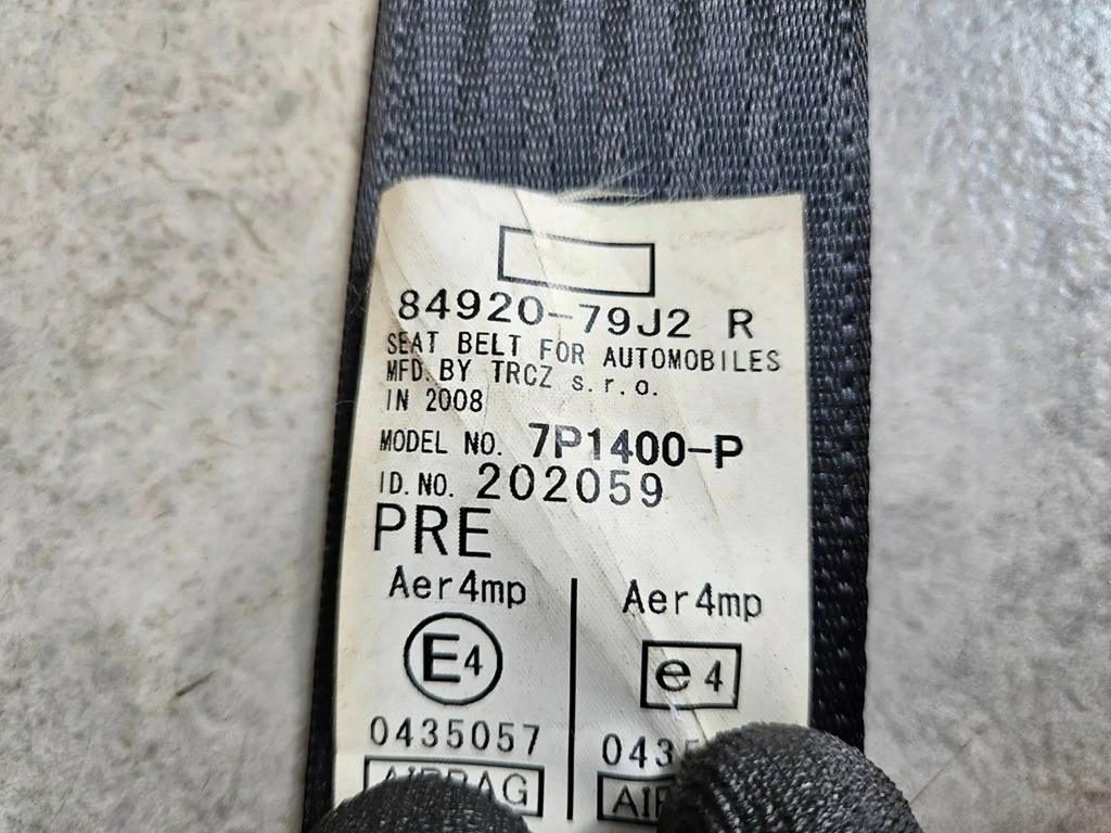 фото №6, Pas натяжитель правый перед fiat sedici 06-09