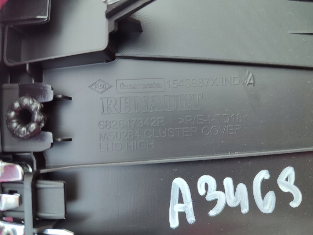 фото №7, Рамка защита спидометра renault megane iv europa оригинал 682647342r