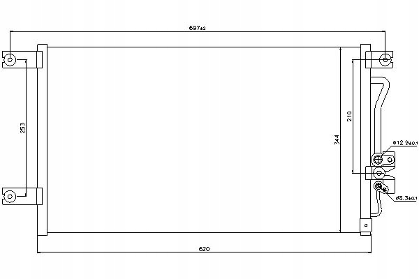 фото №15, Радиатор кондиционера mitsubishi pajero sport 98-