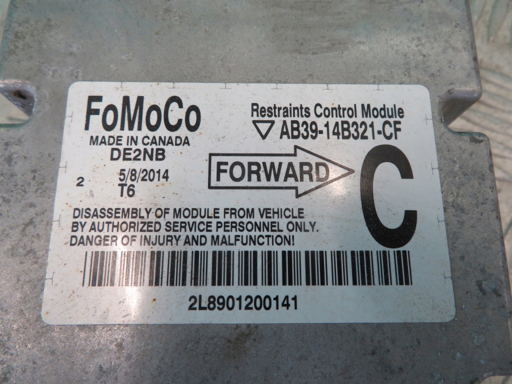 фото №4, Модуль подушек подушка безопасности ford ranger iv wildtrak 14r