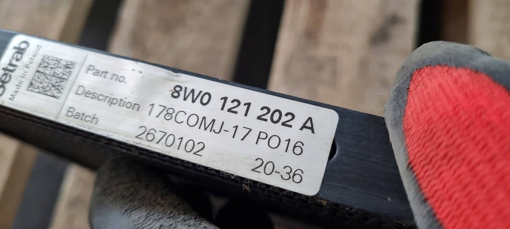 фото №8, Rs5 8w lift додаткова радіатор wody 2.9 tfsi 8w0807683h rs4 b9