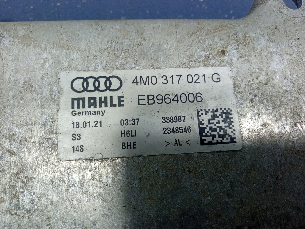 фото №6, Audi q8 rsq8 4m8 4.0 tfsi радиатор масла 4m0317021g