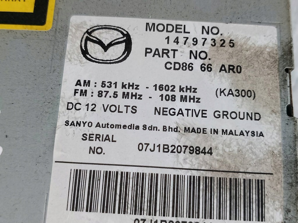 фото №6, Радіо mazda 5 05-10 14797325