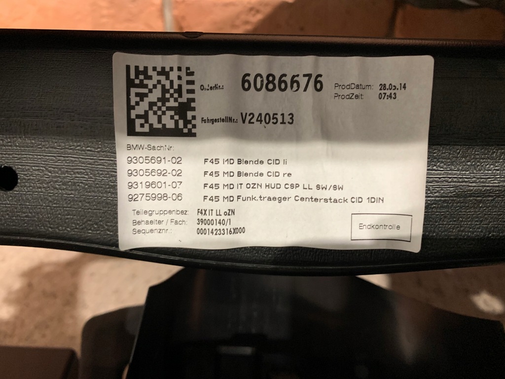 фото №7, Bmw 2 f45 f46 приборная панель приборная панель консоль оригинал hud
