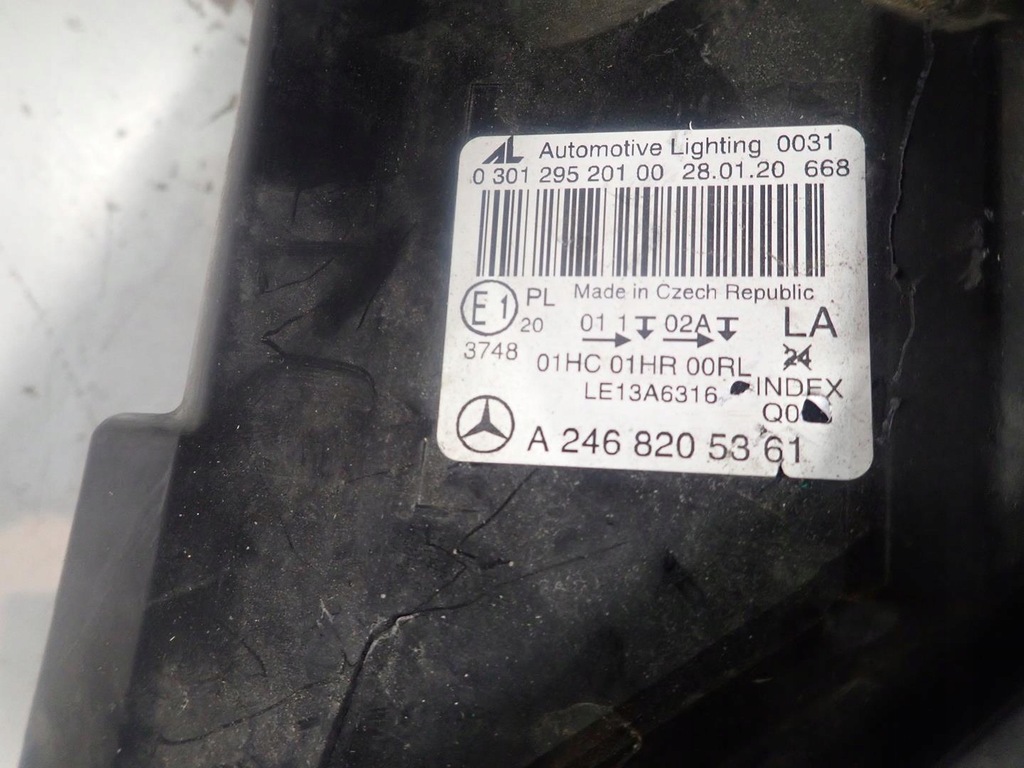 фото №4, Лампа перед левая mercedes b-klasa w246 lift 2016-