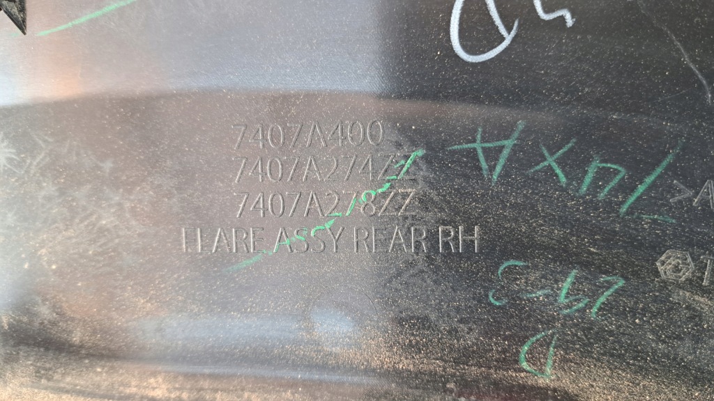 фото №12, Fiat fullback mitsubishi l200 v ram 1200 молдинг крыла правый задняя 15-