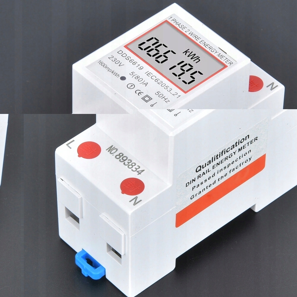 фото №12, Jednofazowy лічильник energii лічильник потужності