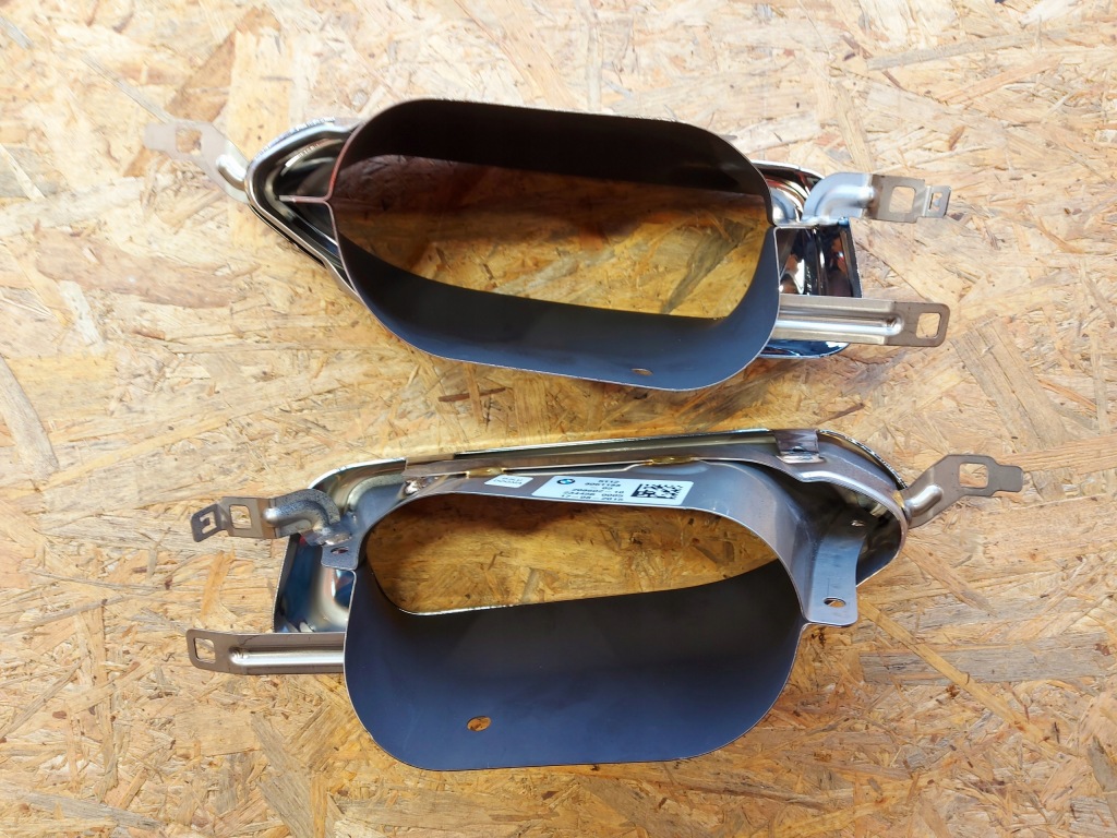 Насадки выхлоп глушителя трубы bmw 7 g11 g12 nowe хром 51128061187 Оригинал