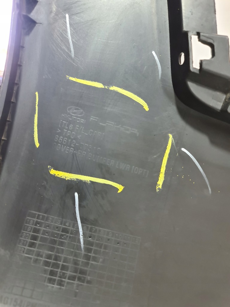 фото №14, Hyundai tucson iii lift спойлер накладка бампера задня задній 86612-d7510