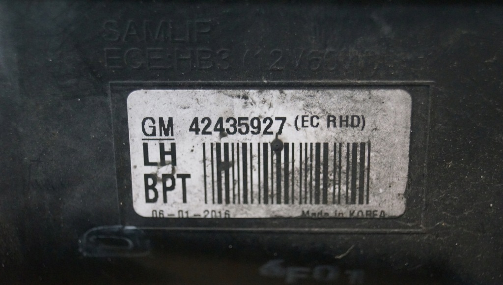 фото №11, Лампа левый перед opel mokka a i 42435927