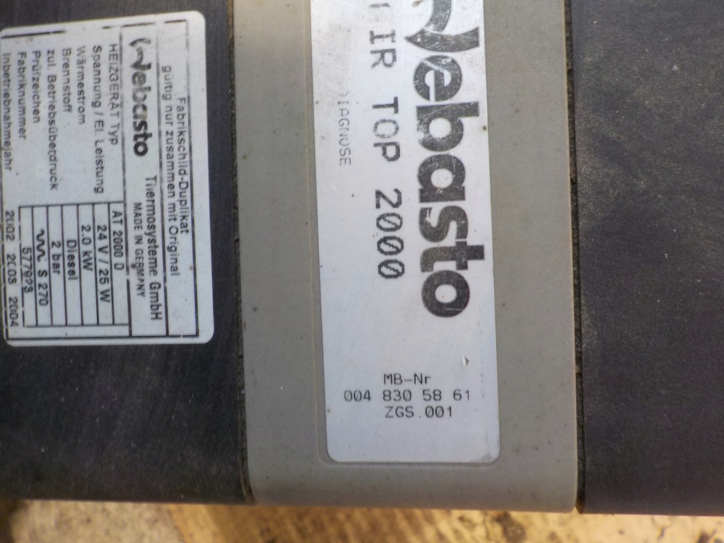 фото №8, Обогреватель airtronic mercedes 0048305861