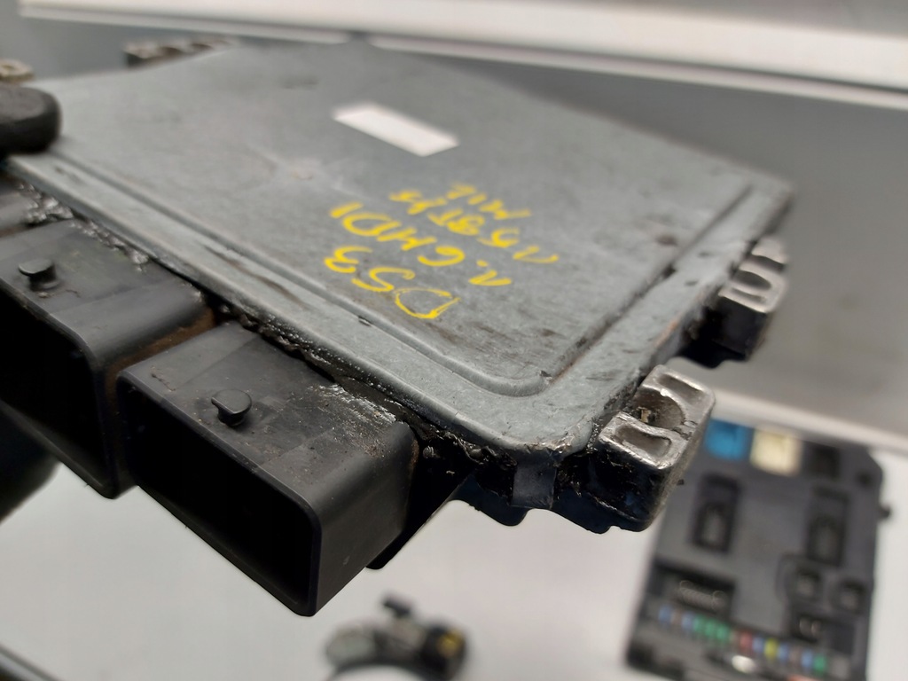 фото №11, Citroen ds3 1.6 hdi набір стартовий бортовий комп'ютер bsi ключ замок запалювання