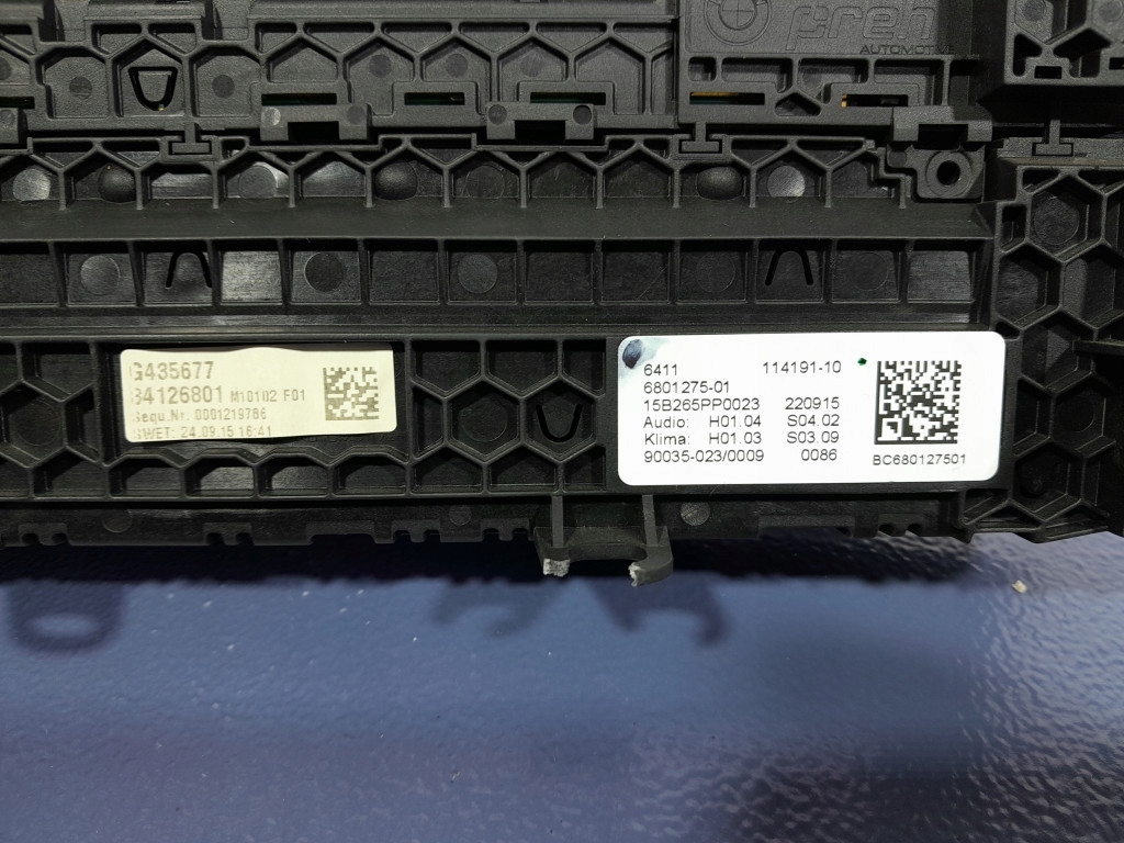 фото №5, Bmw 7 g11 g12 панель управление радио кондиционера 6801275