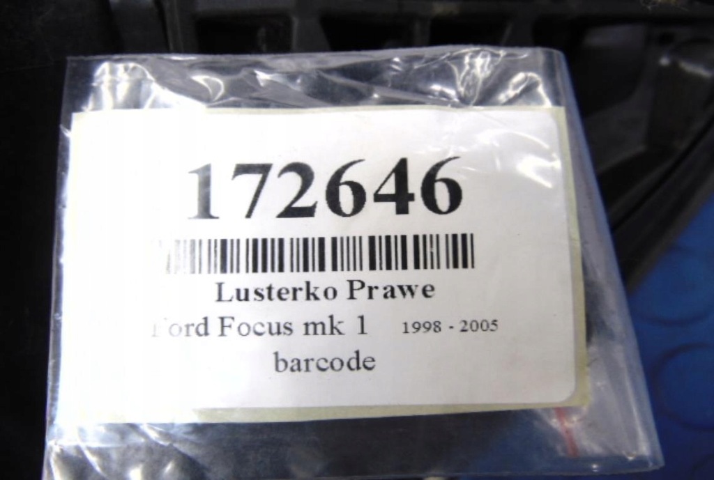фото №8, Ford focus mk1 hb 5 дверь зеркало правое код лакокрасочного покрытия c0