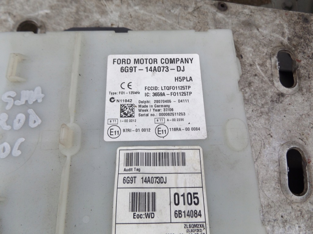 фото №4, Набор стартовый ford smax 2.0 tdci компьютер замок зажигания