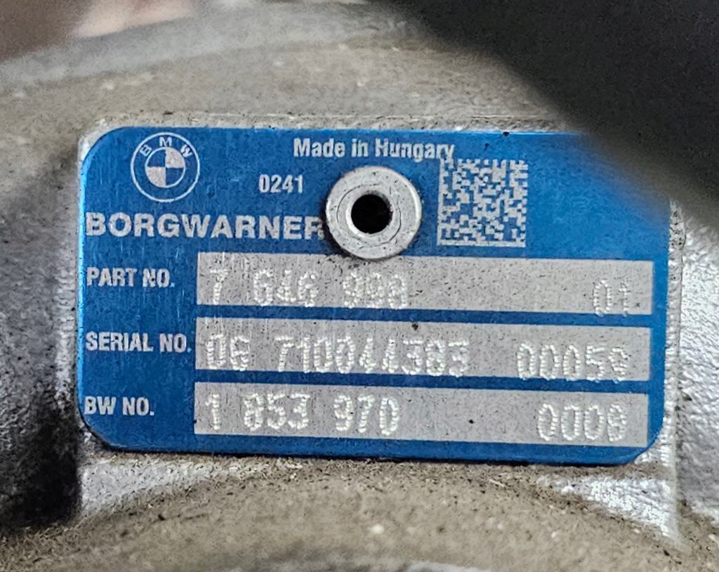 фото №9, Bmw 7 f01 f02 lift турбонагнетатель turbo гибрид