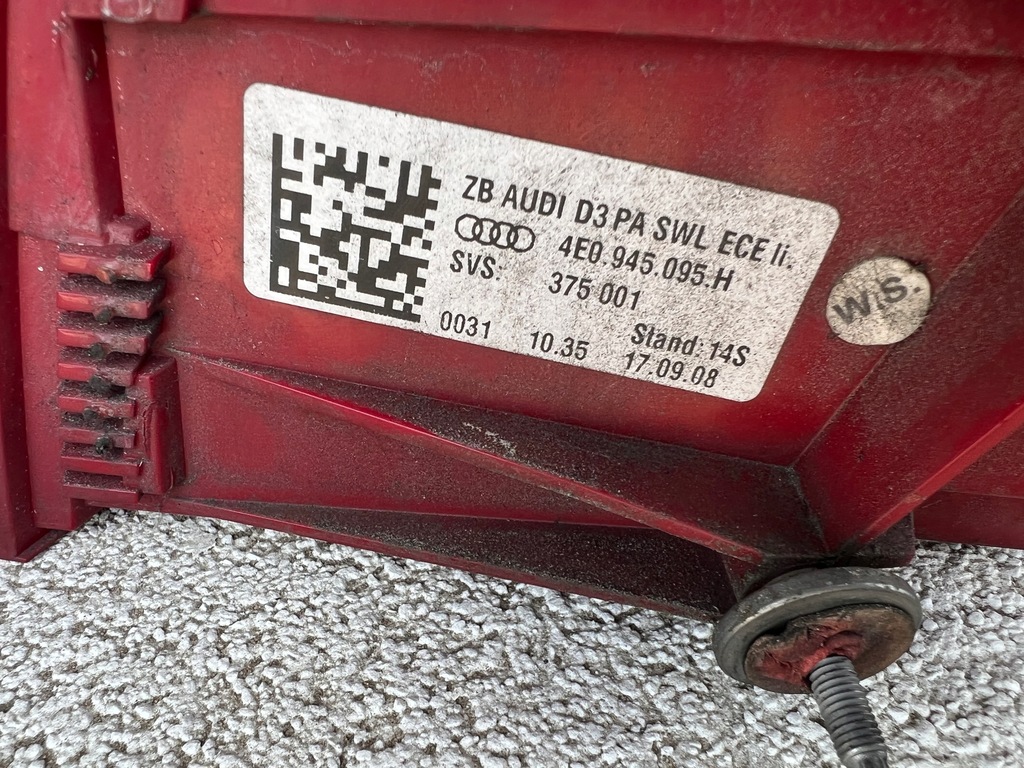 фото №9, Лампа левая левый задняя led 4e0945095h audi a8 d3 ii lift