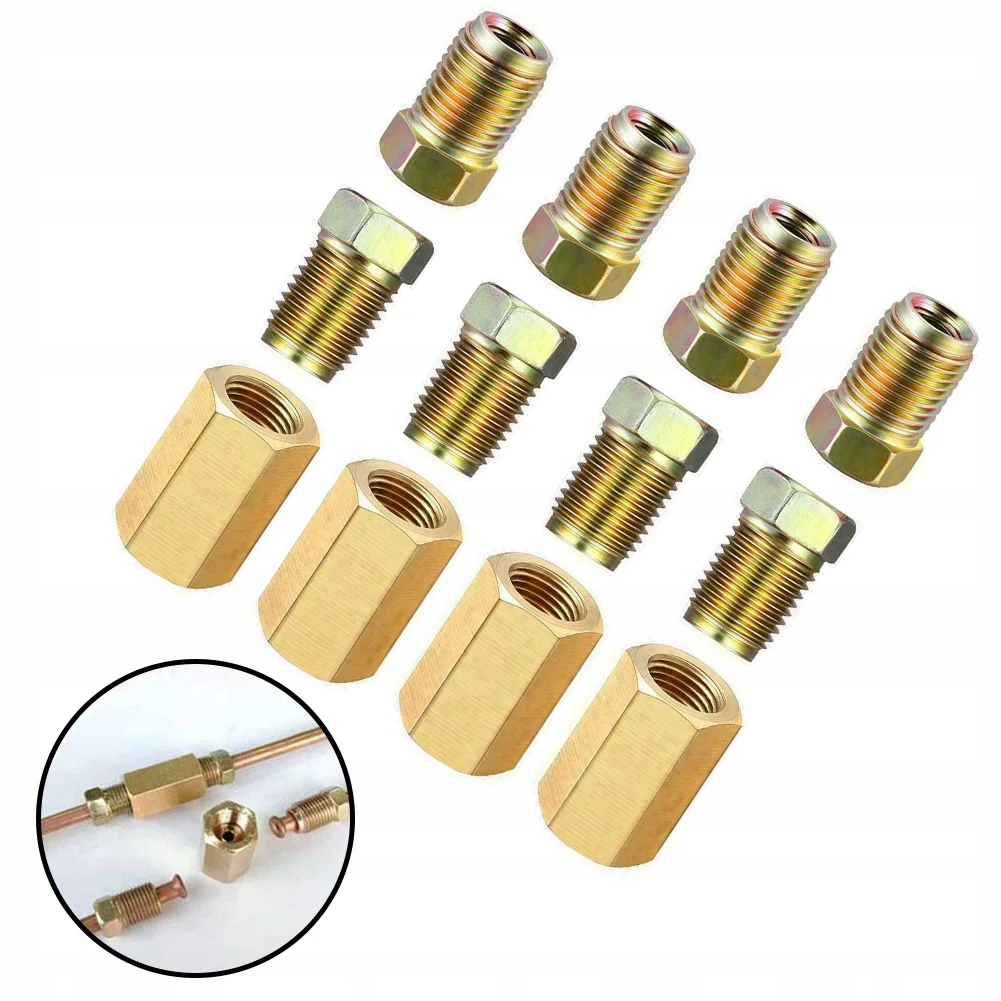 фото №10, 4x mosiężny соединитель трубка тормозной с насадки stalowymi m10x1