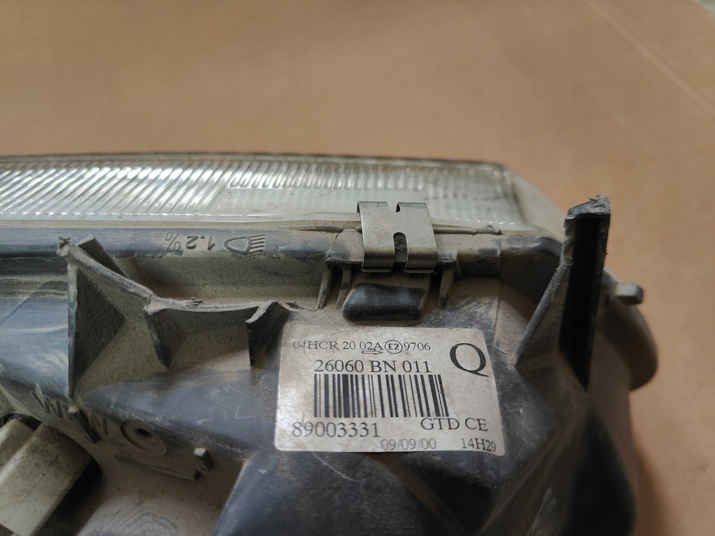 фото №14, Фара лампа перед левая nissan almera ii n16