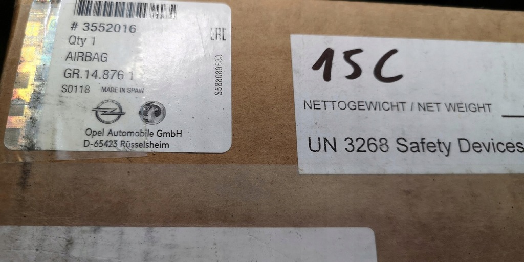 фото №3, Подушка безпеки шторка безпеки права opel crossland x правий 3552016