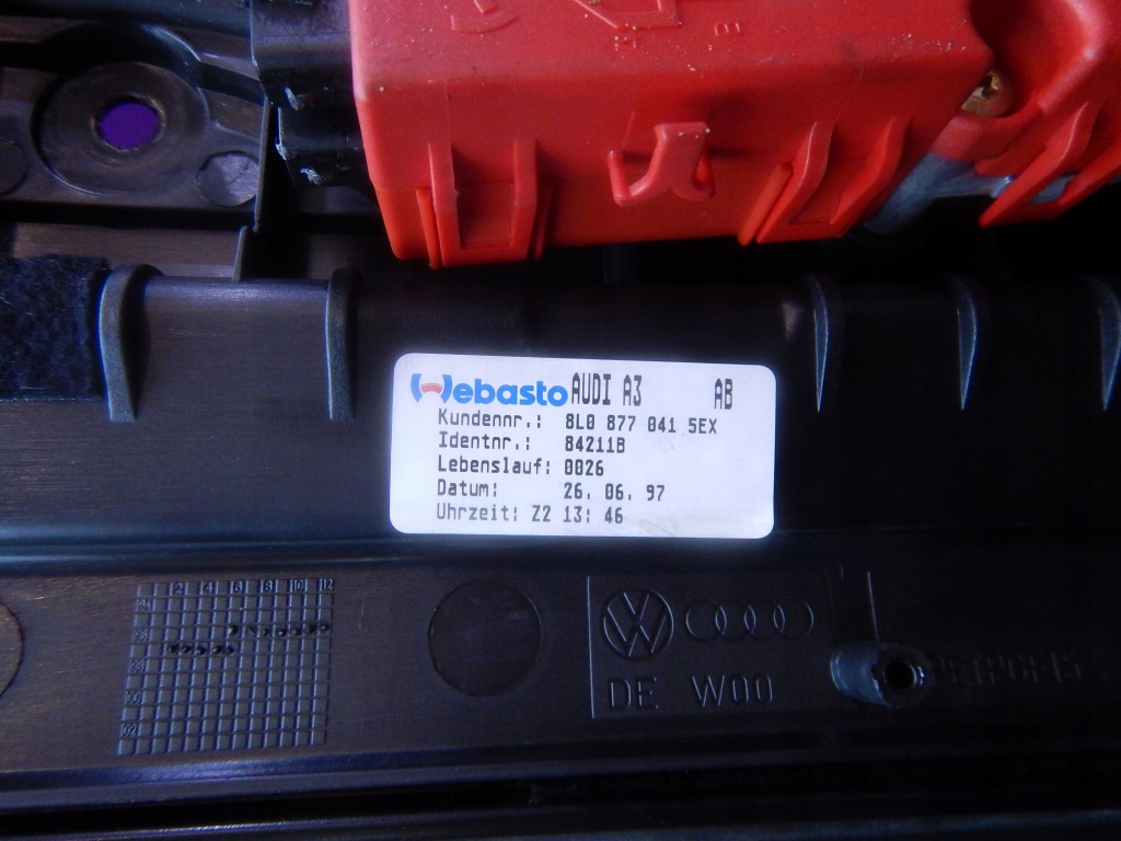 фото №5, Audi a3 8l 96-99 люк kompletny моторчик люк 4b0959591e