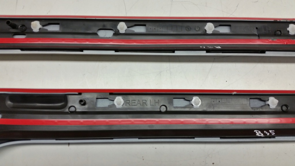 фото №10, Молдинг дверь левый перед задняя vw sharan ii 7n0854939 7n0854949 белый jak nowa