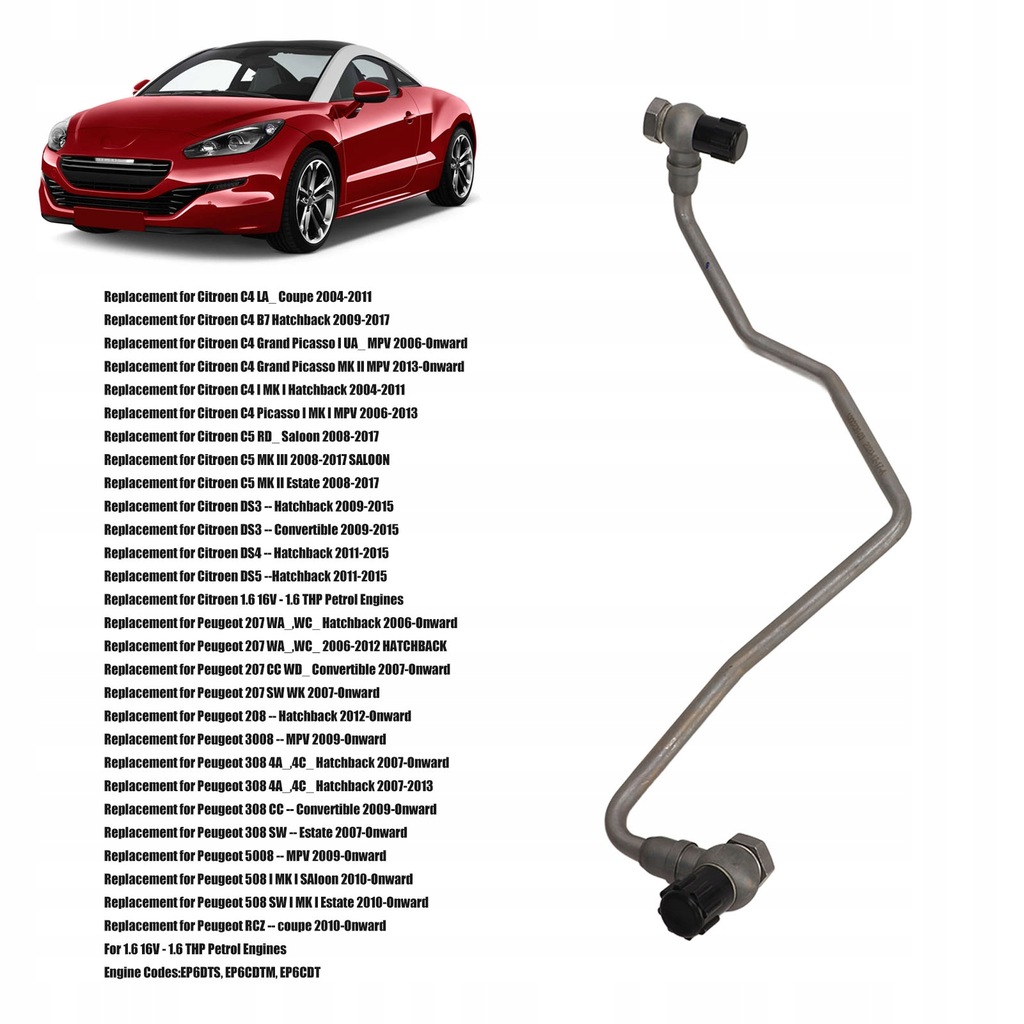 фото №8, Труба зворотна оливи турбонагнітача 9824001880