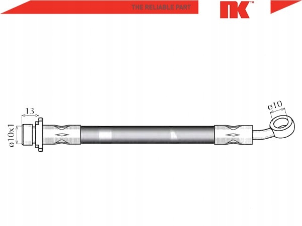 фото №3, Шланг гальмівний elast. honda задня accord 2,0-2,4